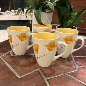Pfaltzgraff Sunshine Set of 4 Mugs